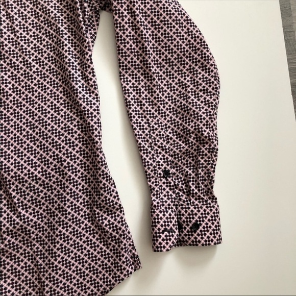 Jared Lang Pattern Long Sleeve Button Down Shirt M - Picture 4 of 8